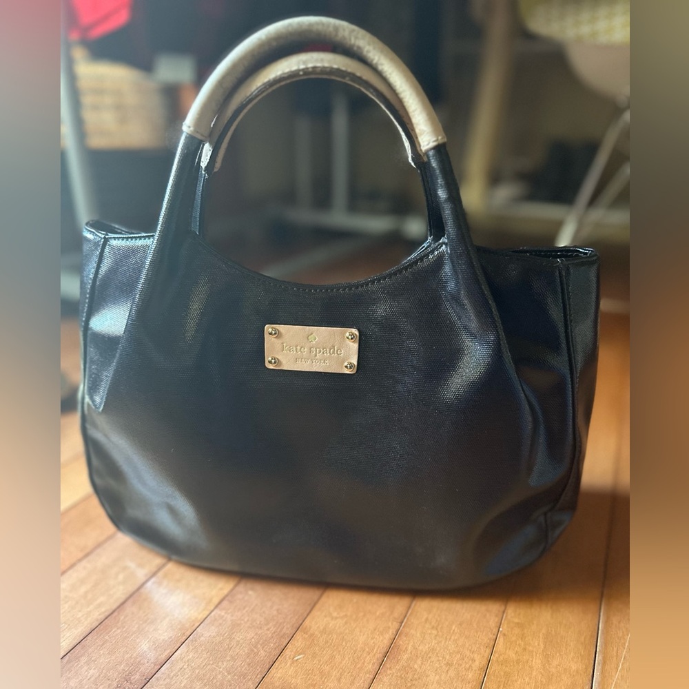 Kate Spade Double Handle Black Bag - Vintage